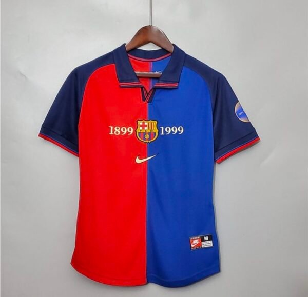 Barca 1999 anniversary 100th jersey retro