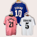 Zidane retro jerseys collection (3 jerseys)