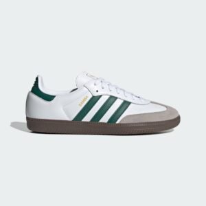 Adidas Samba OG Shoes white & Green lines