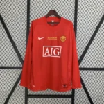 Manchester united home long sleeves jersey 2007-2008