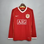 Manchester united home long sleeves jersey 2006-2007