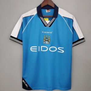 Manchester city home retro jersey 1999-2001