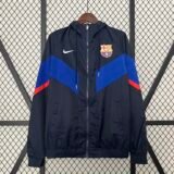 Barcelona navy and blue Windbreaker Jacket 2025