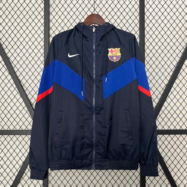 Barcelona navy and blue Windbreaker Jacket 2025