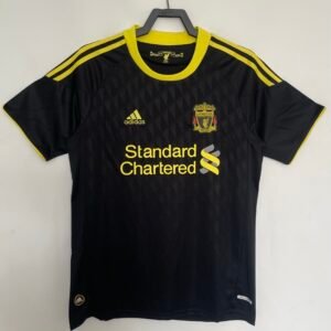 Liverpool away Black Retro jersey 2010-2011