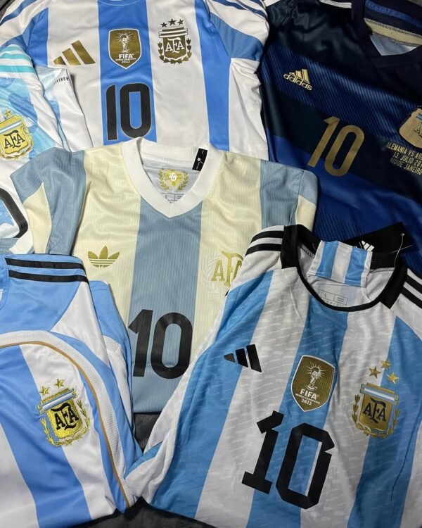 Argentina Lionel Messi retro jerseys collection - 6 jerseys