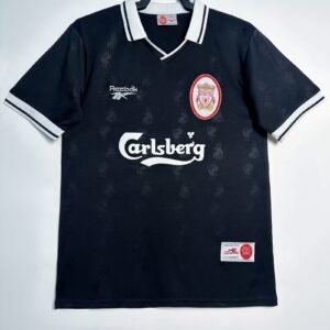 Liverpool away Black Retro jersey 1996-1997