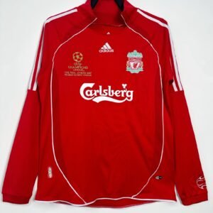 Liverpool home Retro Long sleeves jersey 2006-2008