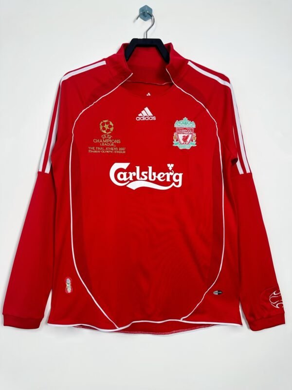 Liverpool home Retro Long sleeves jersey 2006-2008