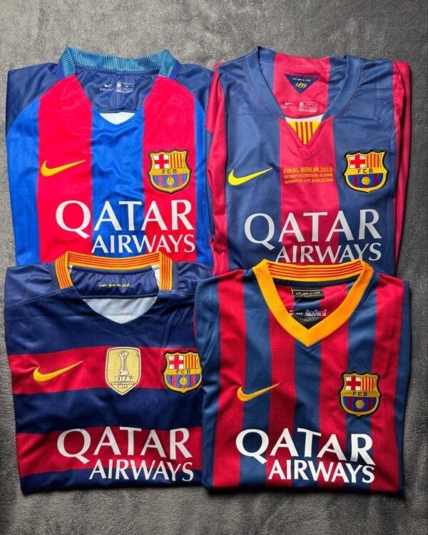 Neymar Barcelona retro jerseys collection (4 jerseys)