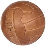 Retro Vintage Soccer Ball - Antique Leather Football Light Brown Size 5