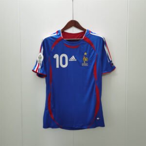 France Home retro jersey 2006 World Cup