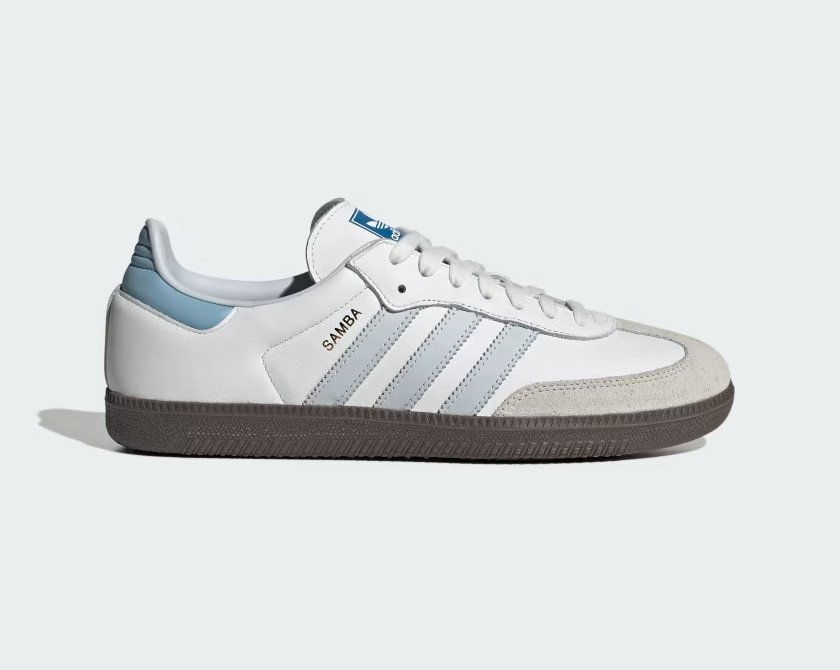 Adidas Samba OG Core White Halo Blue Adidas Samba OG Core White Halo Blue