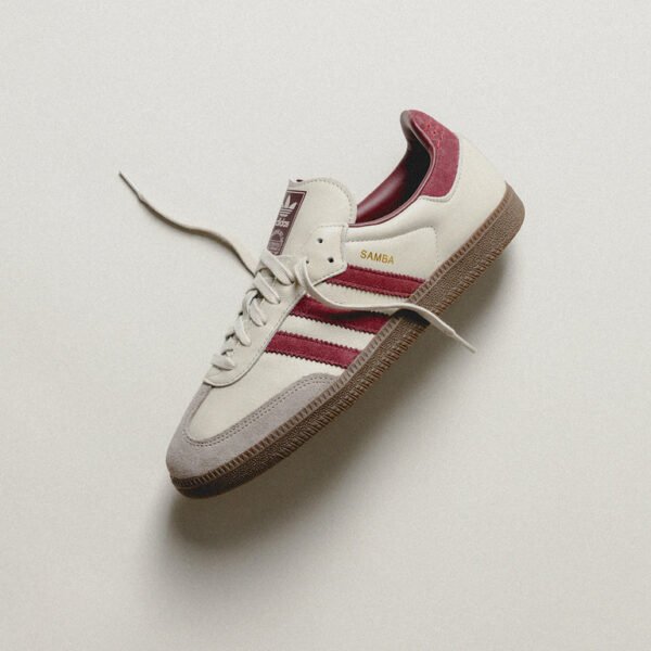 feiyyYwqFA8TMrIDA7Yl ID1482 Adidas Samba OG Putty Grey Maroon Gold Metallic SM 1