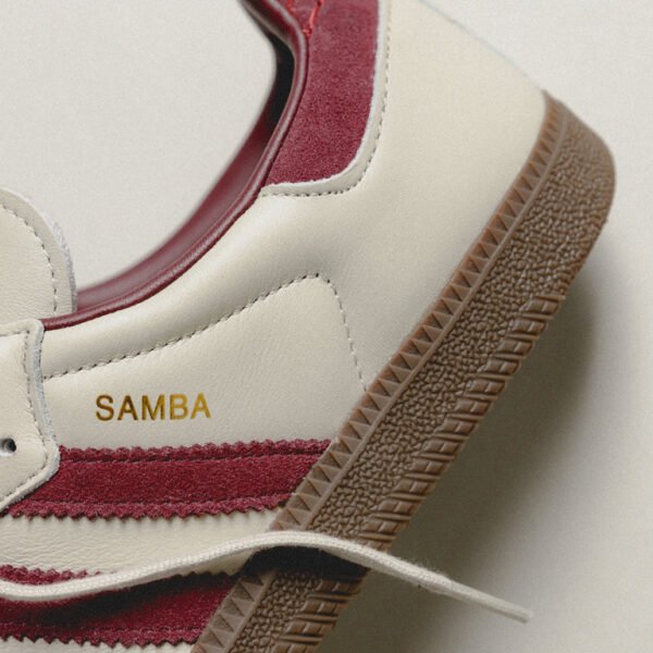 zeXpKy4rX99qG0iQ3aL5 ID1482 Adidas Samba OG Putty Grey Maroon Gold Metallic SM 2
