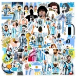 Lionel Messi with Argentina Team Stickers (50 Pcs)