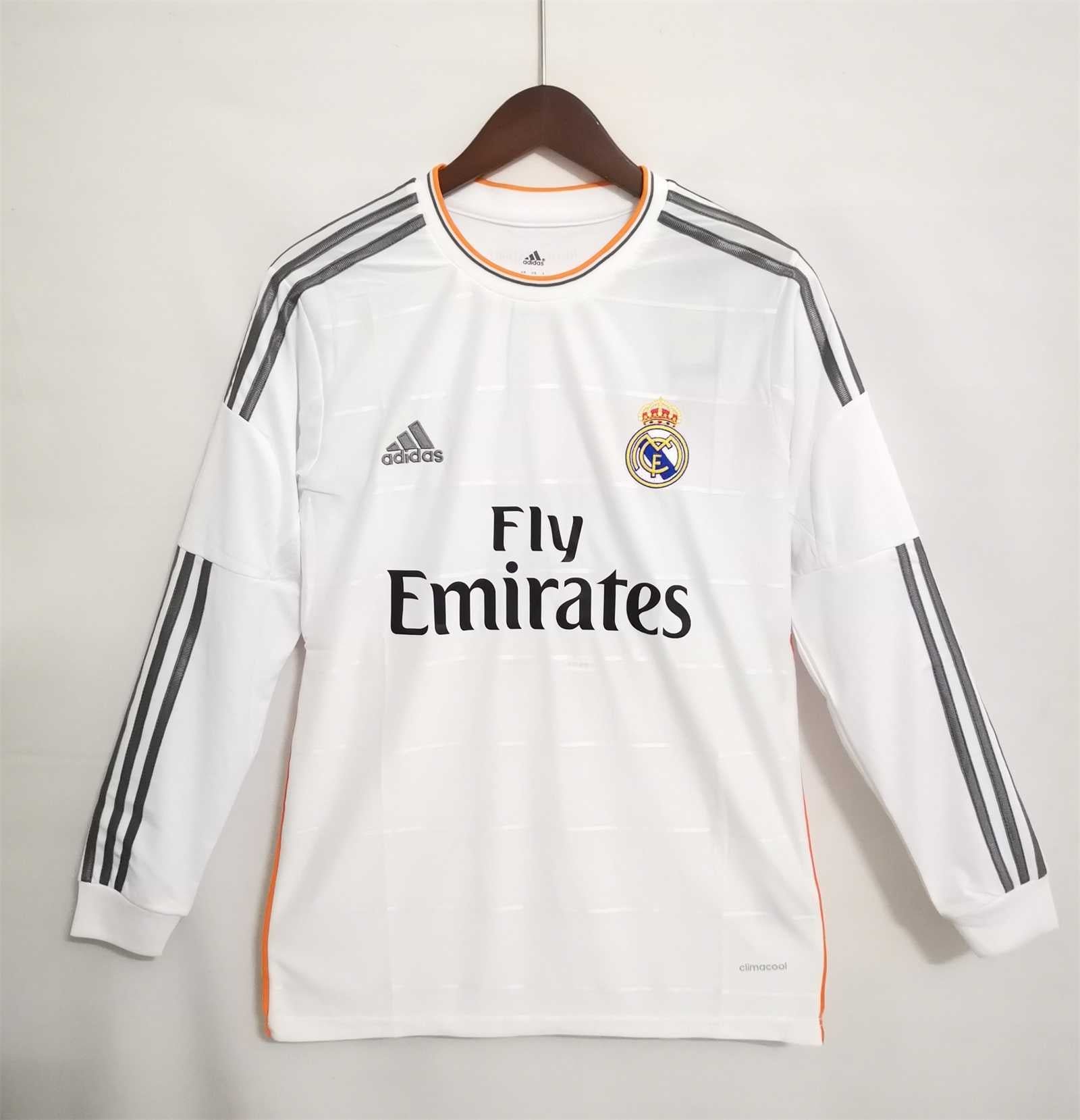 Real madrid Home retro Long sleeves Jersey 2013-2014 Real madrid Home retro Long sleeves Jersey 2013-2014