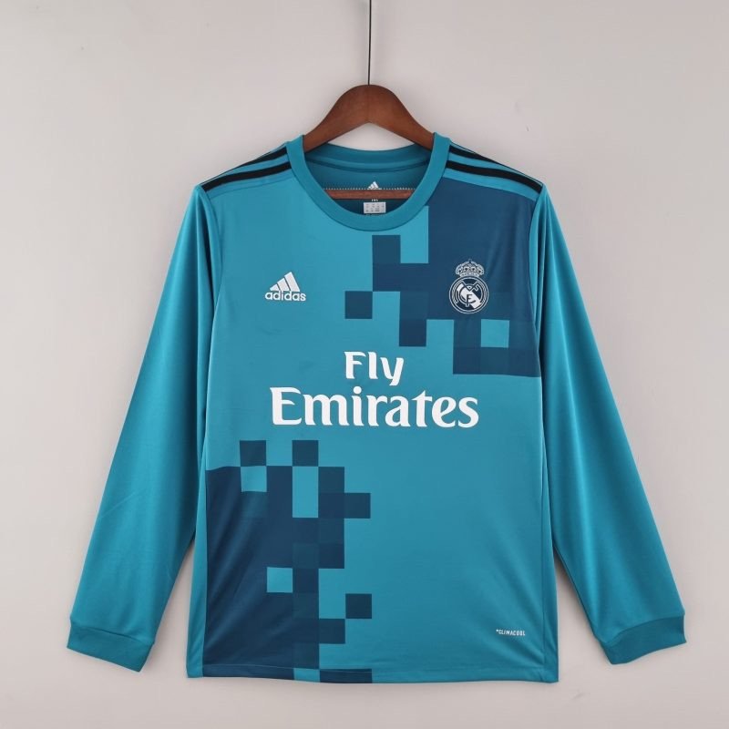 Real madrid Away retro Long sleeves Jersey 2017-2018 Real madrid Away retro Long sleeves Jersey 2017-2018