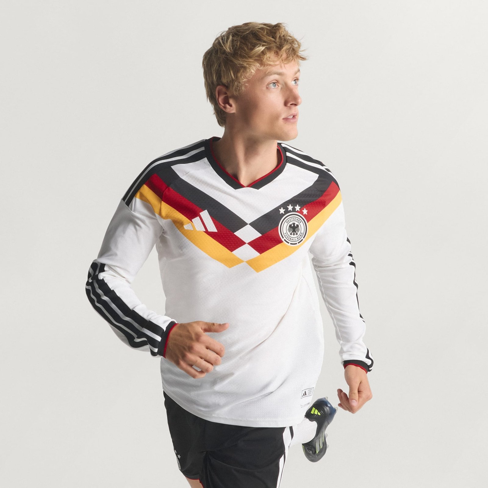 Germany_26_Home_Authentic_Long_Sleeve_Jersey_White_JM1336_HM1 Germany 26 Home Authentic Long Sleeve Jersey White JM1336 HM1