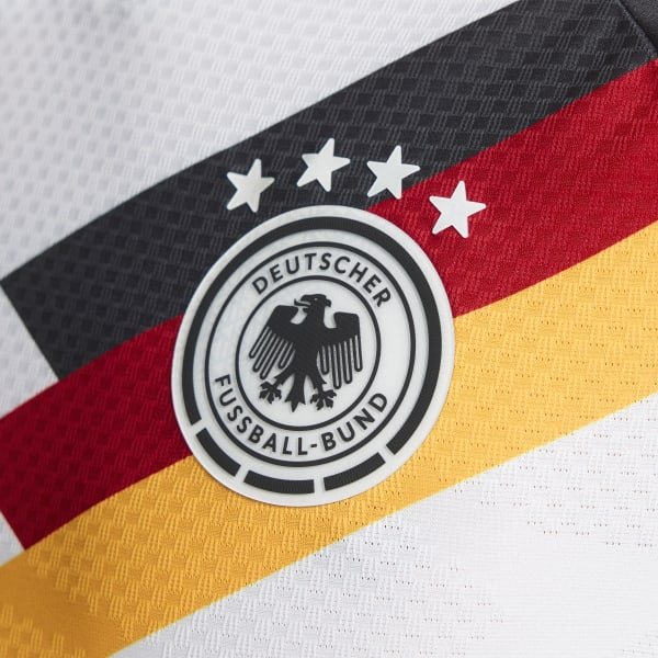 Germany_26_Home_Authentic_Long_Sleeve_Jersey_White_JM1336_HM8 Germany 26 Home Authentic Long Sleeve Jersey White JM1336 HM8