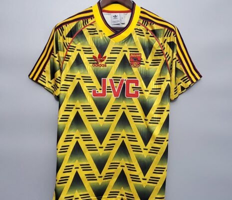 Arsenal Away Retro Jersey Bruised Banana Kit 1991-1993